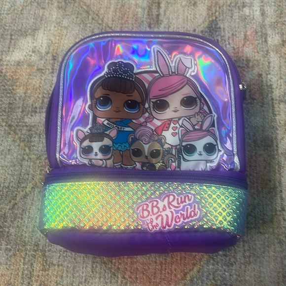 LOL Surprise PVC Free Insulated Dual Compartment Lunch Bag Lunchbox - Picture 1 of 6